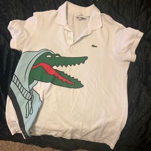 Lacoste polo hood condition size L